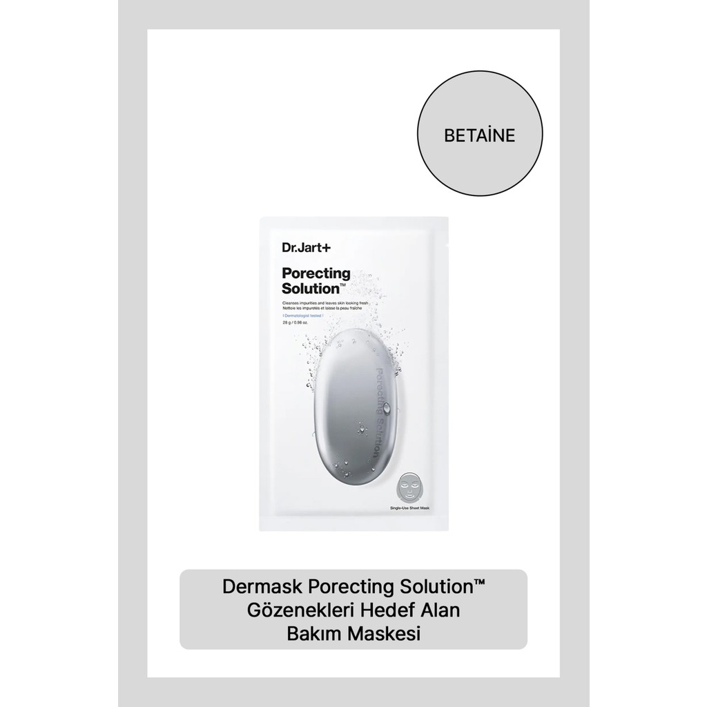 Dr. Jart+ Dermask Porecting Solution - Gözenekleri Hedef Alan Bakım Maskesi 28GM/.98OZ - Phlorogine ve Betaine Maskeler Fiyatı