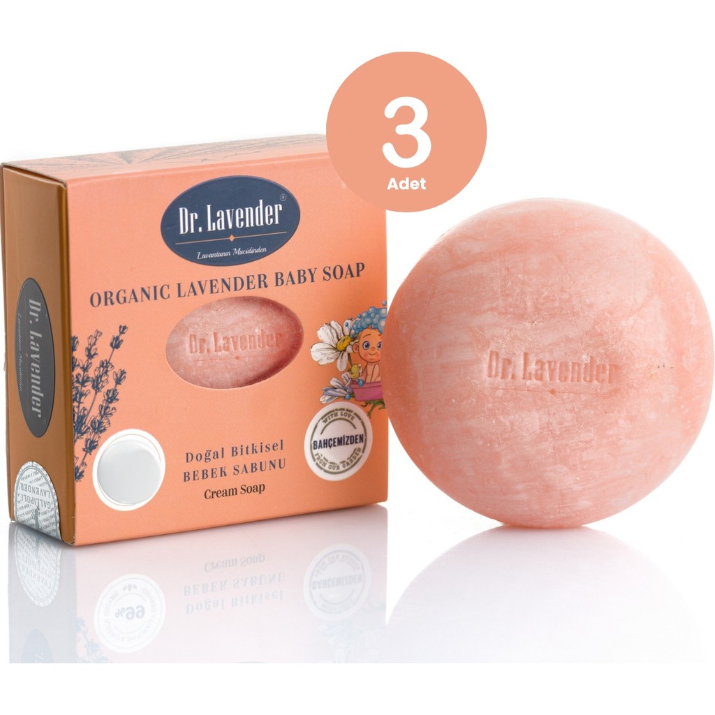 Dr. Lavender 3 Adet Bitkisel Bebek Sabunu 100 gr Lavanta Yağı Bebek Sabunu Fiyatı