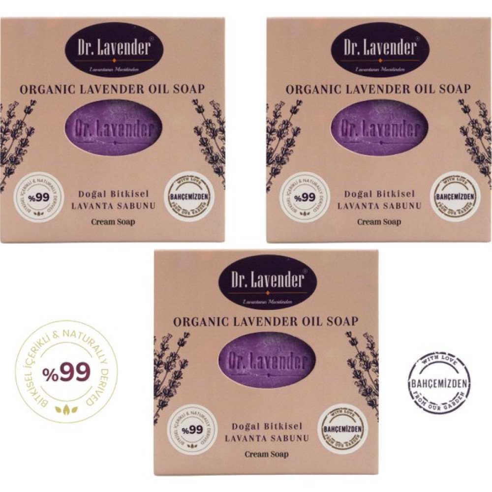 Dr. Lavender Doğal Bitkisel Lavanta Sabunu 100 gr 3 Adet Sabunlar Fiyatı