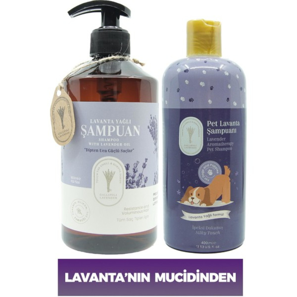 Dr. Lavender Pire Önleyici Köpek Şampuanı 400 ml Pet Şampuan + Tuzsuz Lavanta Yağlı Yetişkin Şampuanı 500 ml Evcil Hayvan Ürünleri Fiyatı
