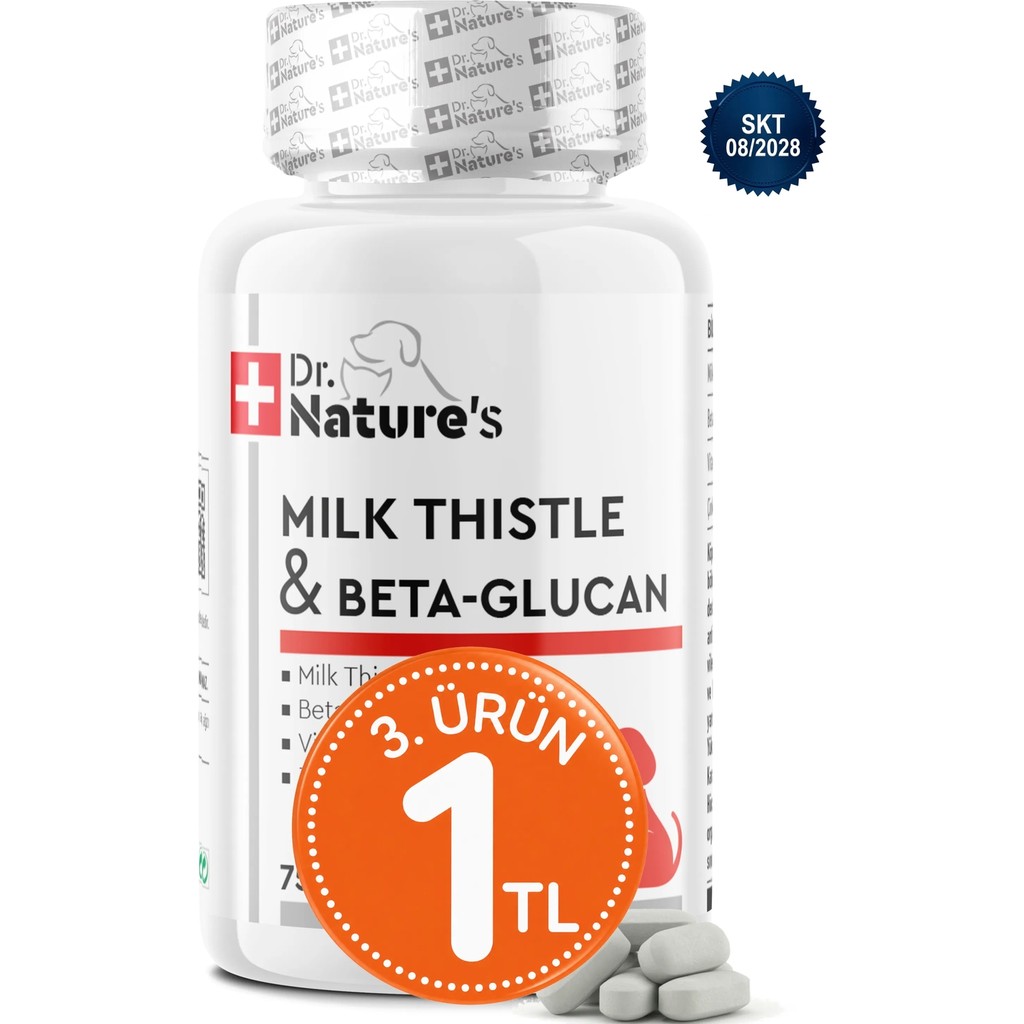 Dr. Natures Dog Mılk Thıstle & Beta Glucan Köpeklerde Karaciğer Destekleyici Besin Takviyesi (75TABLET) Evcil Hayvan Ürünleri Fiyatı