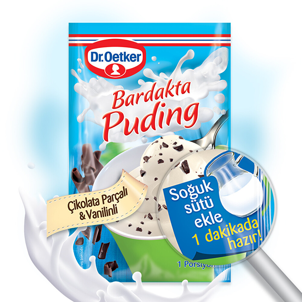 Dr. Oetker Bardakta Puding Çikolata Parçalı & Vanilinli Porsiyon Unlu Mamüller Fiyatı