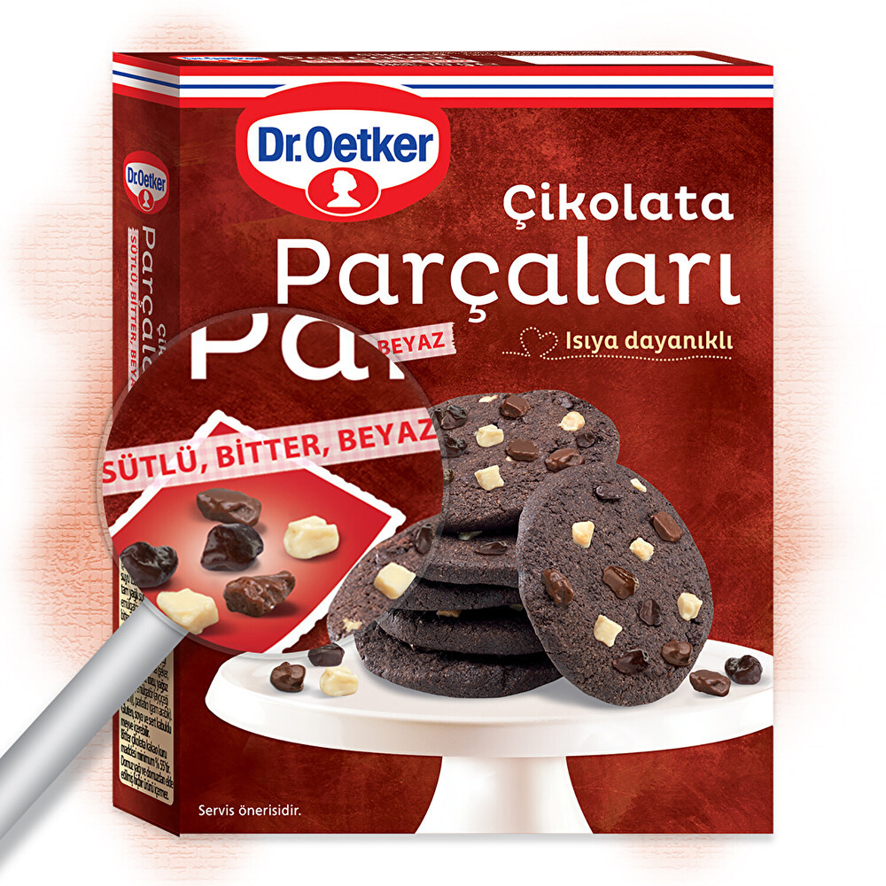 Dr. Oetker Çik. Parçaları Sütlü- Bitter-Beyaz 70 G Tatlı ve Pasta Malzemeleri Fiyatı