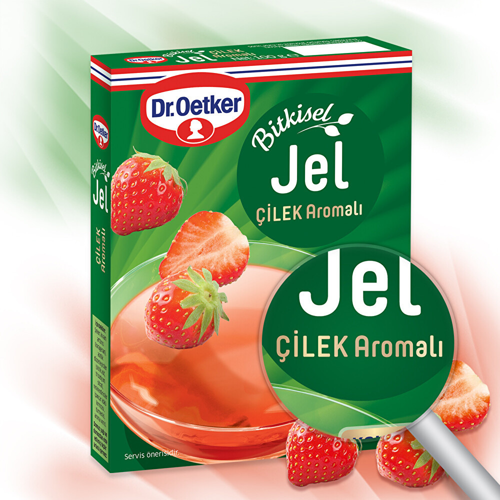Dr. Oetker Çilek Aromalı Bitkisel Jel 100 Gr Unlu Mamüller Fiyatı