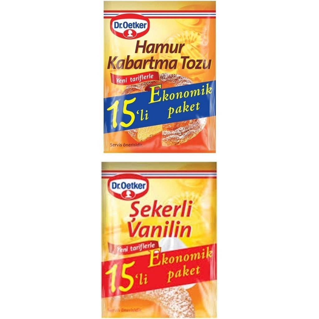 Dr. Oetker Dr.oetker 15'li Set 15 Şekerli Vanilin + 15 Hamur Kabartma Tozu Diğer Fiyatı