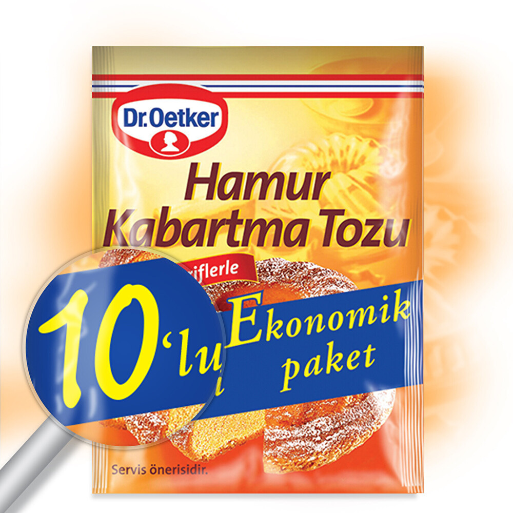 Dr. Oetker Kabartma Tozu Ekonomik 10'lu Paket Tatlı ve Pasta Malzemeleri Fiyatı