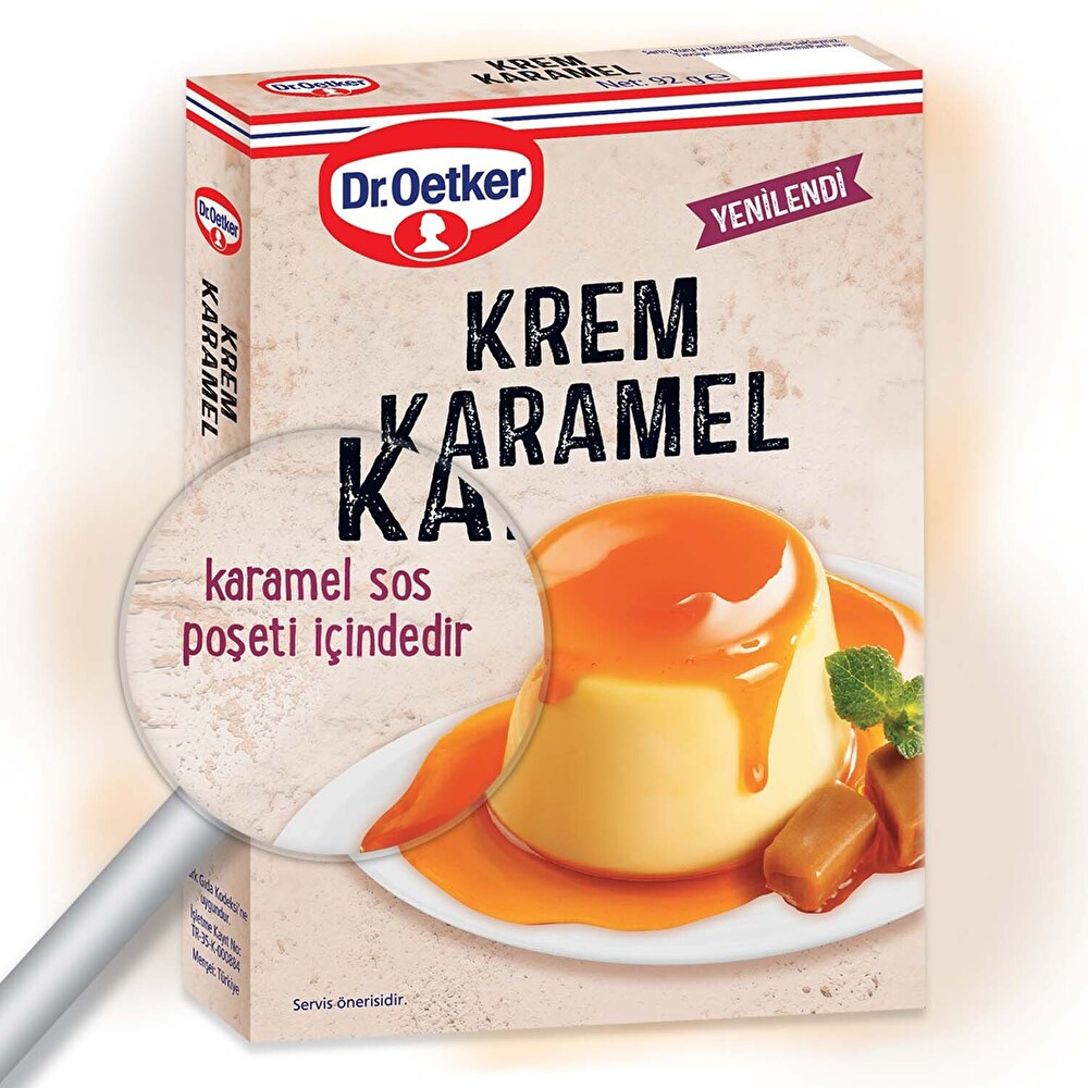 Dr. Oetker Krem Karamel 92 g Unlu Mamüller Fiyatı