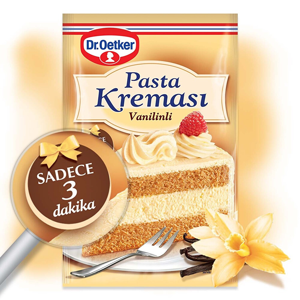 Dr. Oetker Pasta Kreması Vanilyalı 136 G Tatlı ve Pasta Malzemeleri Fiyatı