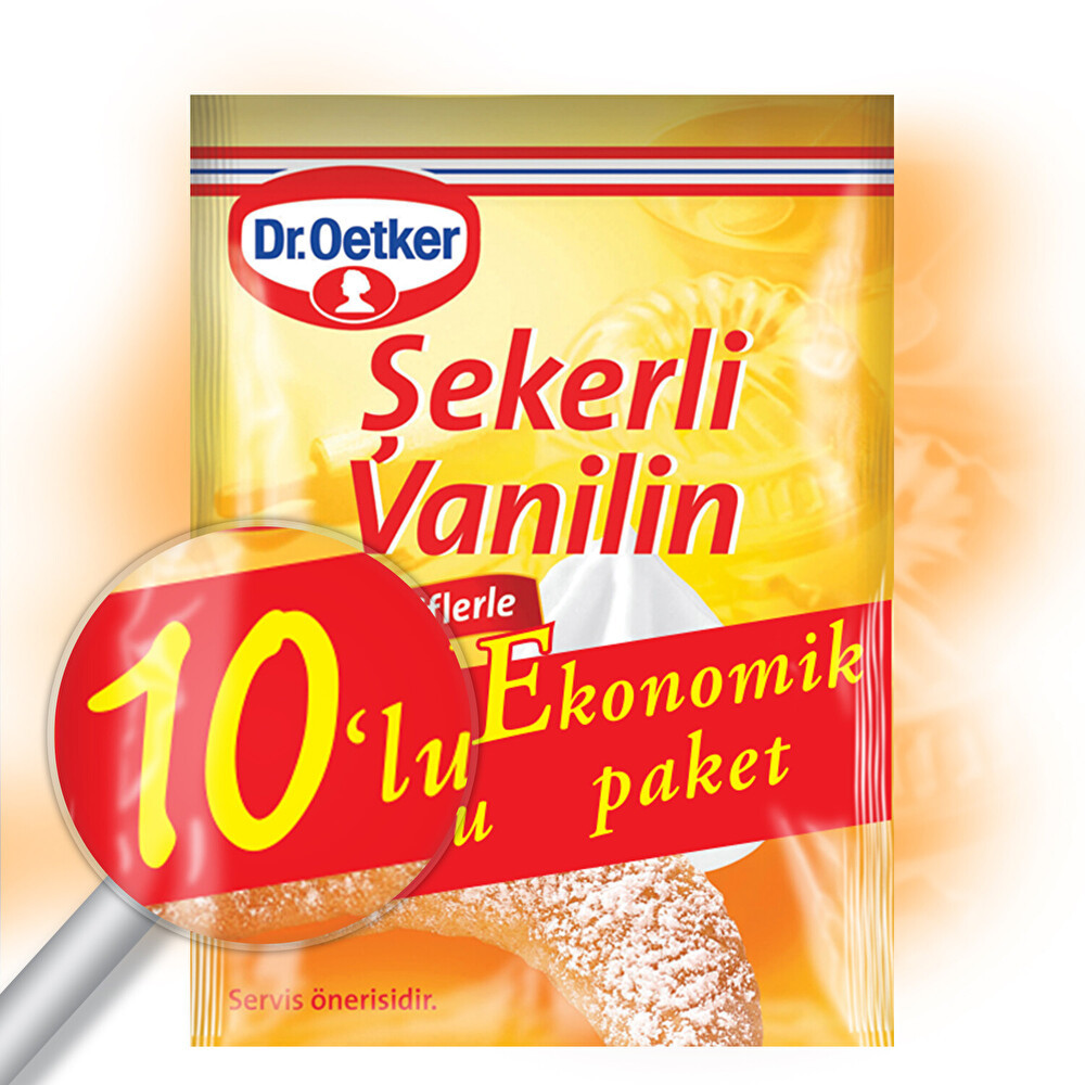 Dr. Oetker Şekerli Vanilin Ekonomik 10'lu Paket Tatlı ve Pasta Malzemeleri Fiyatı
