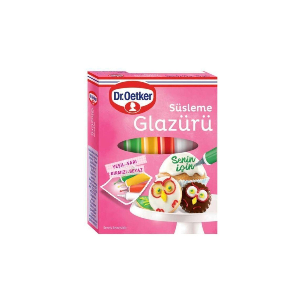 Dr. Oetker Süsleme Glazürü 4 Çeşit X 19 Gr. Tatlı ve Pasta Malzemeleri Fiyatı