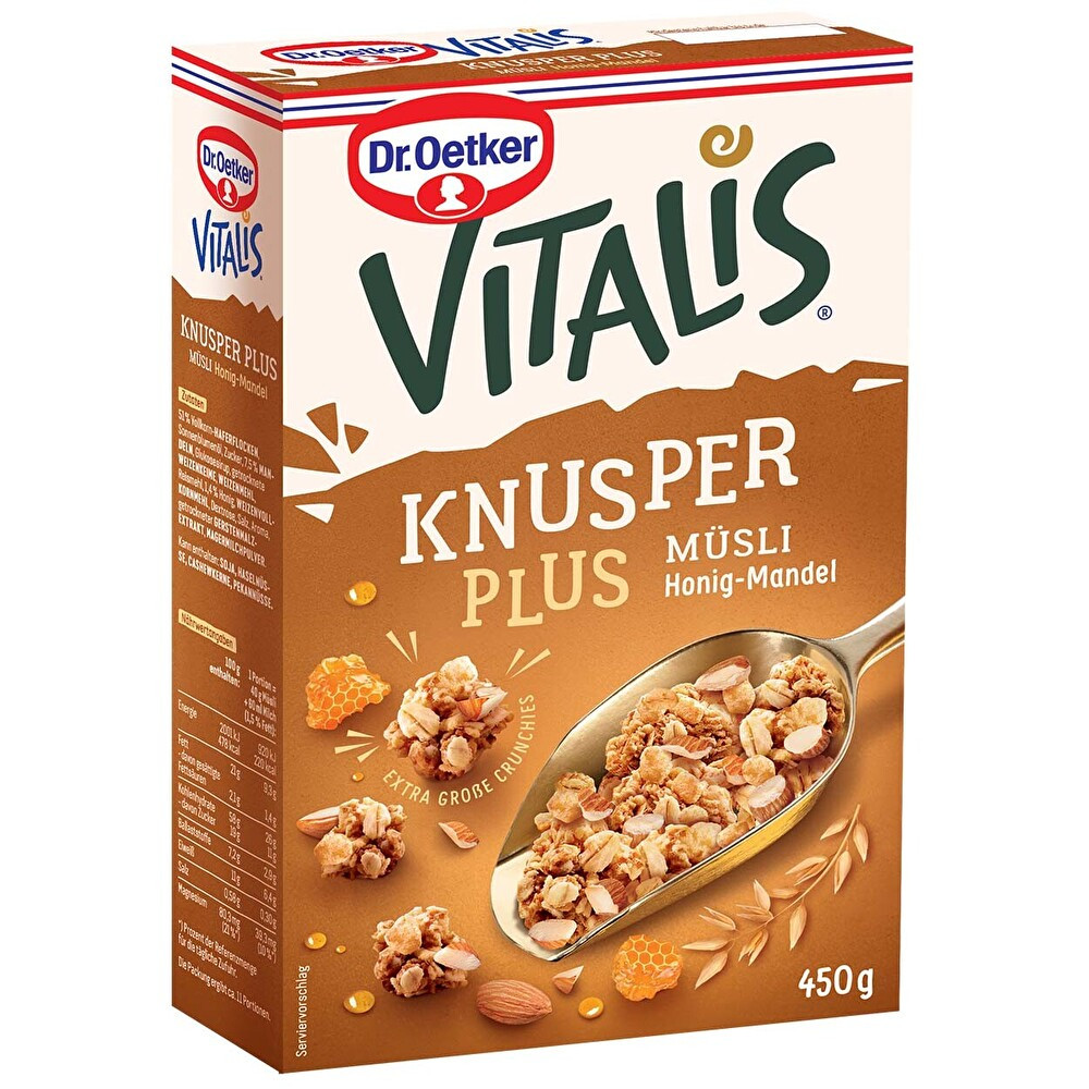 Dr. Oetker Vitalis Bal-Bademli Çıtır Müsli 450 G Kahvaltılık Gevrek Fiyatı
