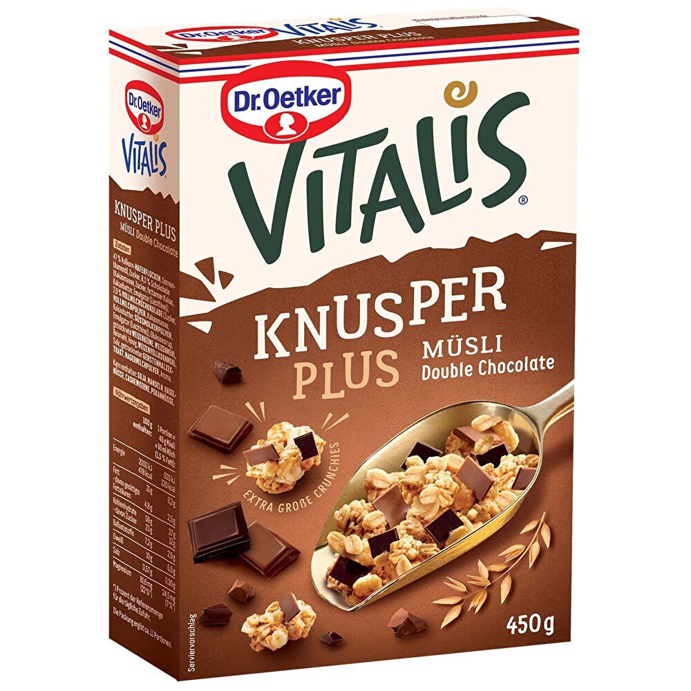 Dr. Oetker Vitalis Sütlü-Bitter Çikolatalı Çıtır Müsli 450 G Kahvaltılık Gevrek Fiyatı