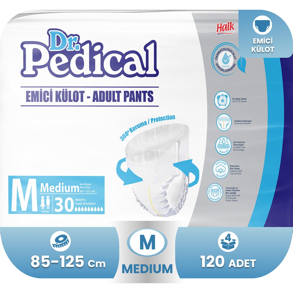 Dr. Pedical Emici Külot Orta Boy Yetişkin Hasta Bezi Medium 120 Adet - M SSD / Solid State Drive Fiyatı
