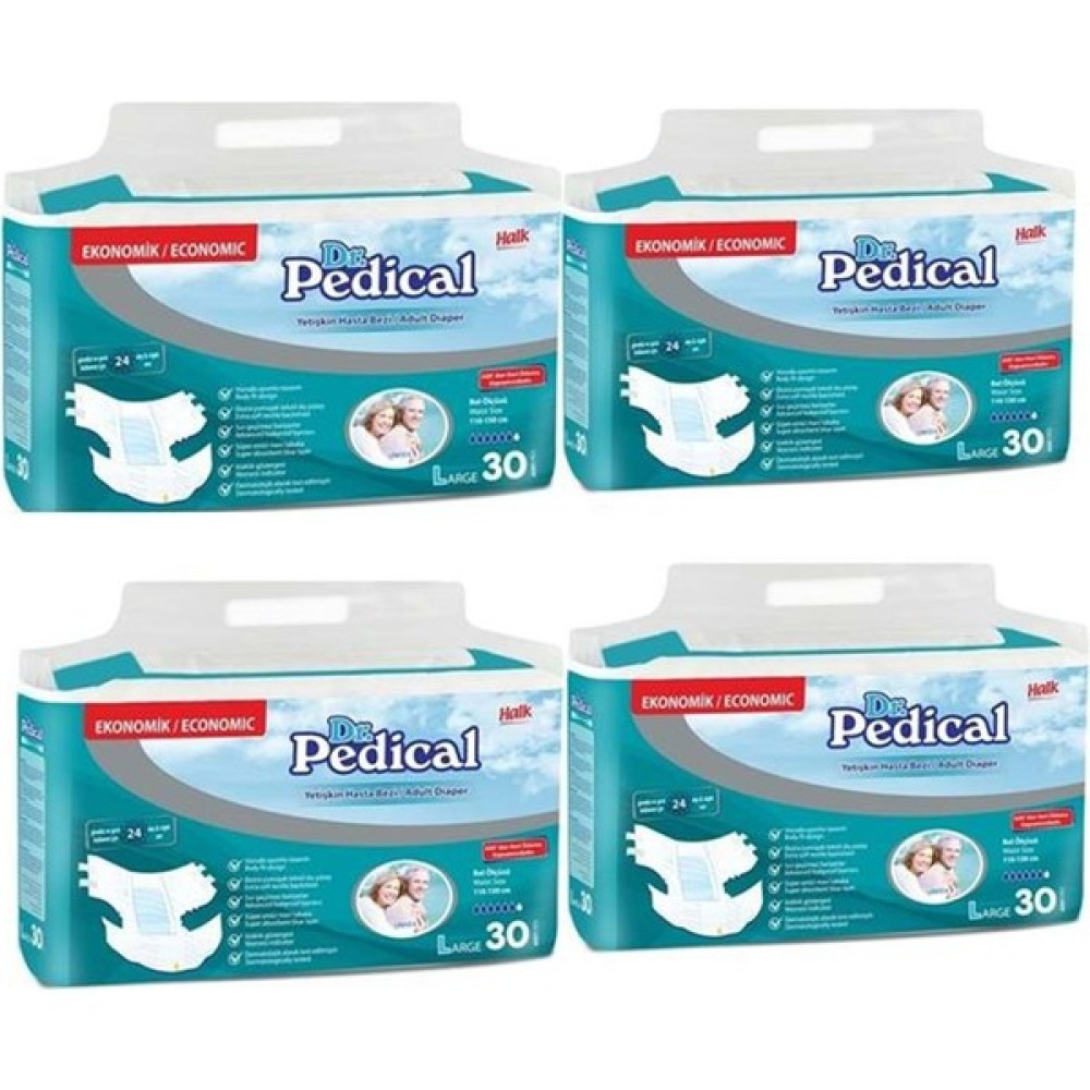 Dr. Pedical Hasta Bezi Bağlamalı Large 4 Pk - L Hasta Bezleri ve Temizliği Fiyatı