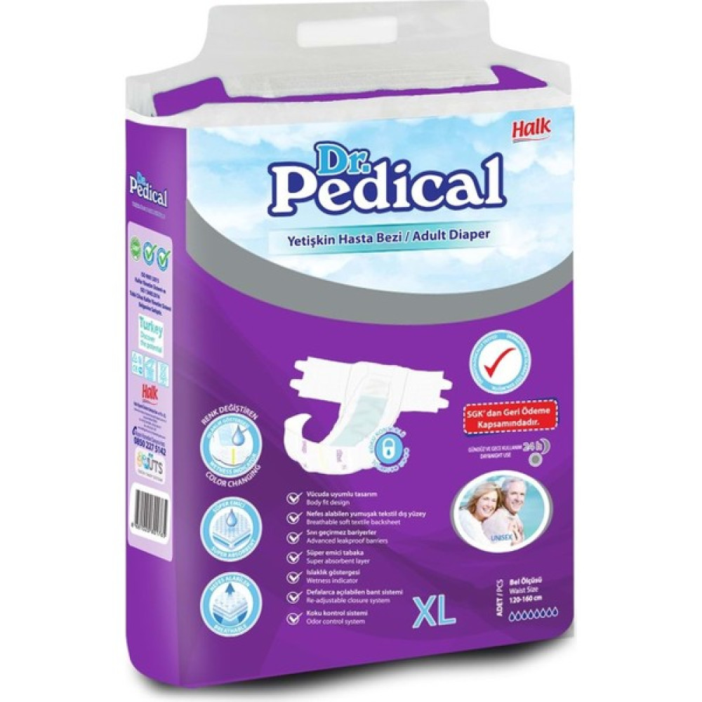 Dr. Pedical Hasta Bezi Bağlamalı Xlarge 6 Adet - XL Oto Boyaları Fiyatı