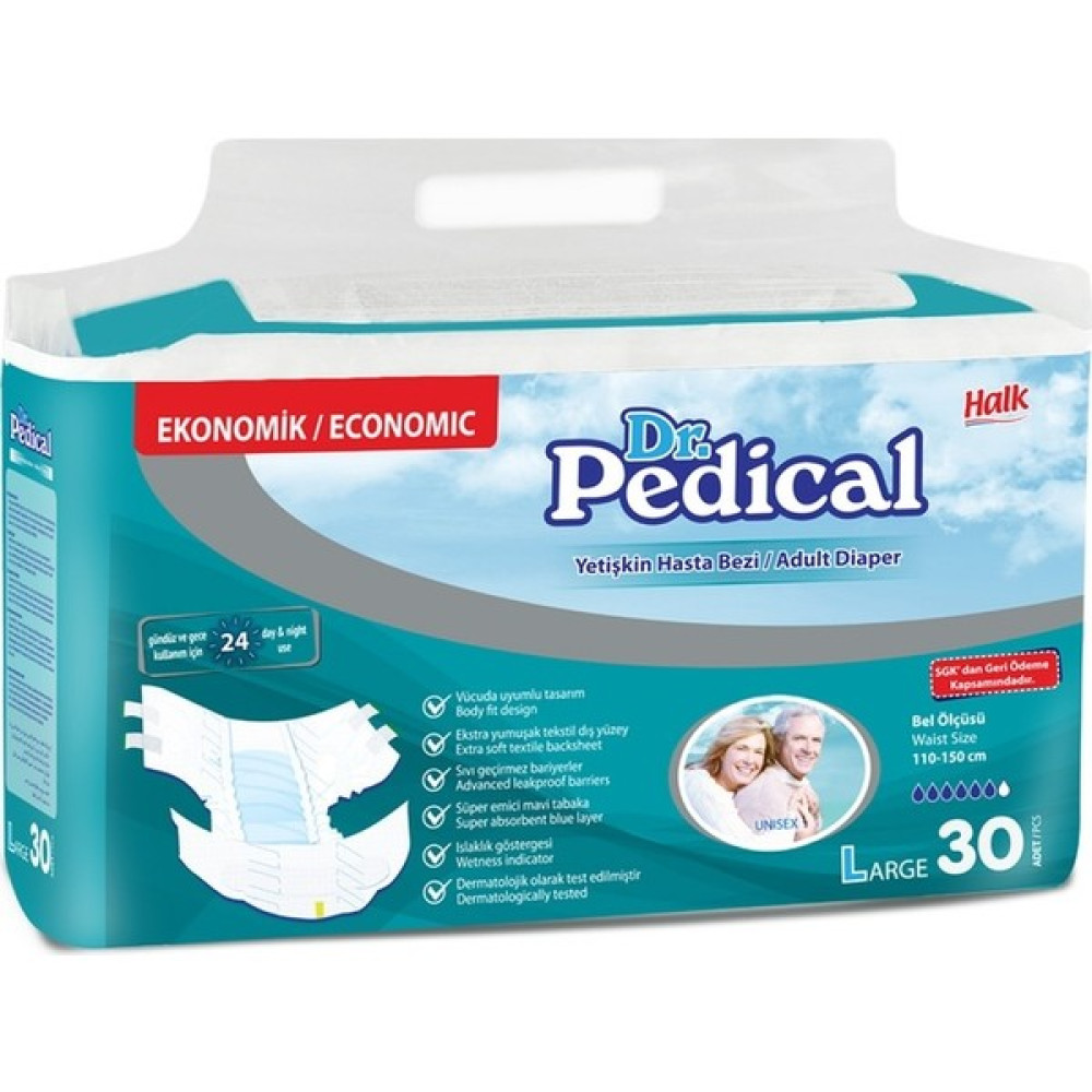 Dr. Pedical Yetişkin Hasta Bezi Large 30'lu - L Hasta Bezleri ve Temizliği Fiyatı