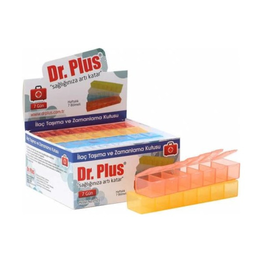 Dr. Plus DR-0501 Haftalık Ilaç Saklama Kutusu 7 Bölmeli 4 Adet Oto Boyaları Fiyatı