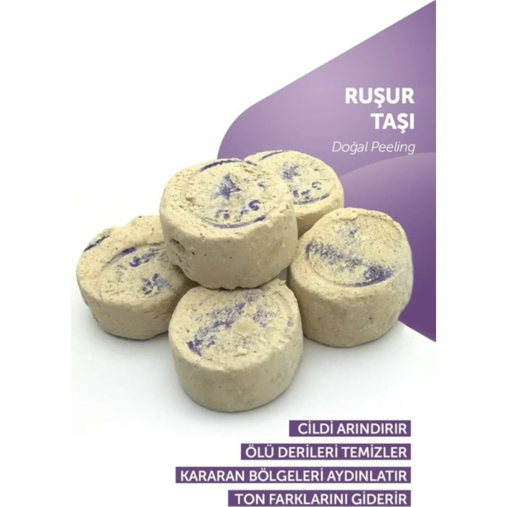 Dr. Polen 5 Adet İran Ruşur Taşı Mühürlü Doğal Peeling - İran Hamam Taşı Vücut Bakımı Fiyatı