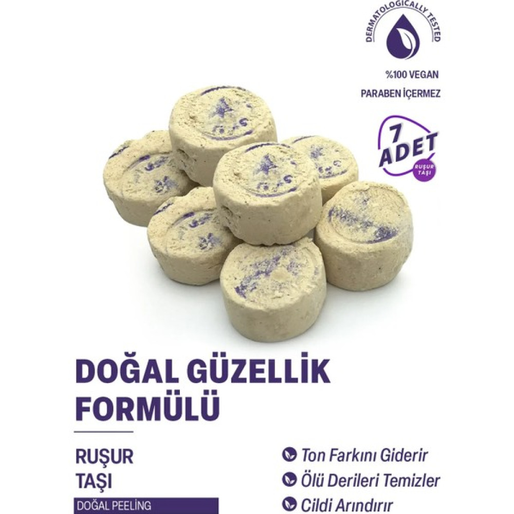 Dr. Polen Dr Polen 7 Adet Iran Ruşur Taşı Mühürlü Doğal Peeling (Iran Hamam Taşı Vücut Bakımı Fiyatı
