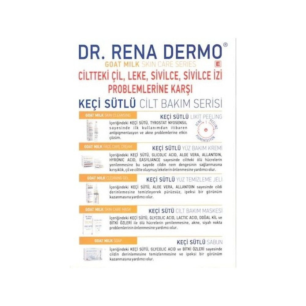 Dr. Rena Dr.rena Dermo Cilt Bakım Maskesi Keçi Sütü Dr. Rena Dermo 150 ml Maskeler Fiyatı