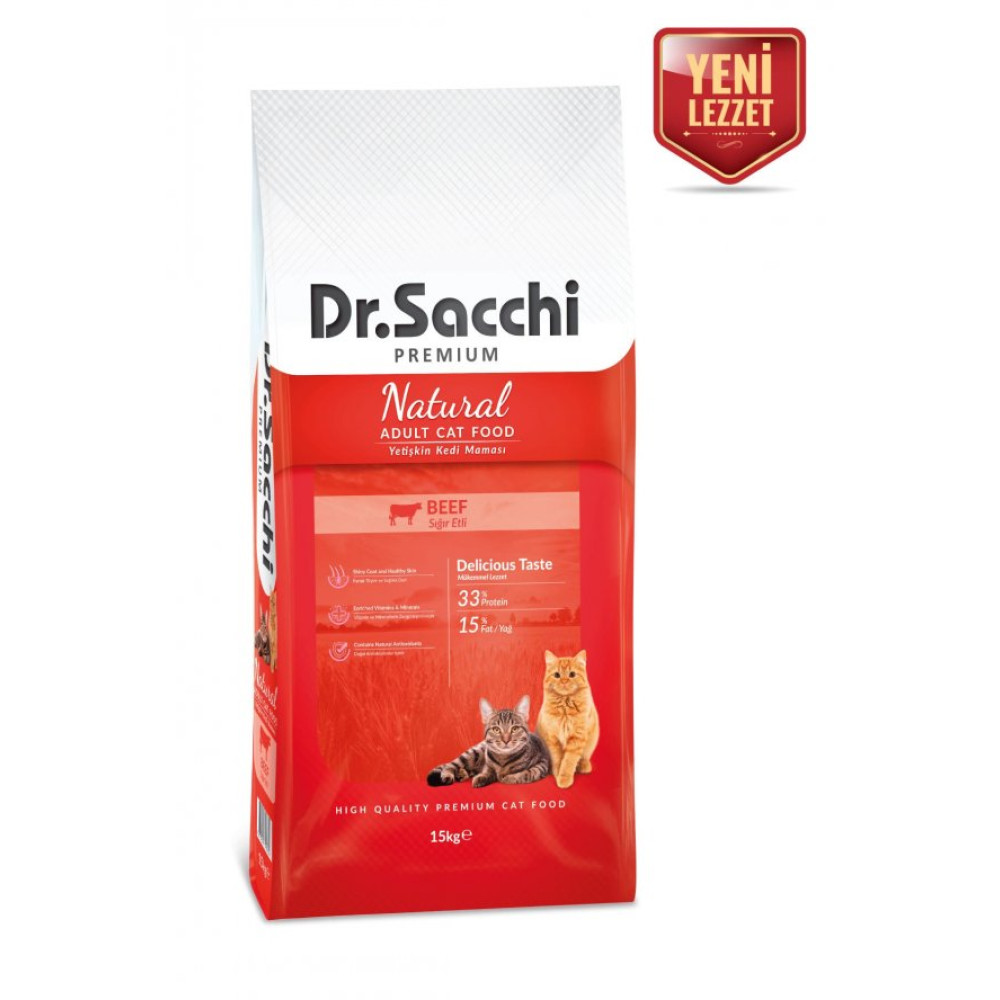 Dr Sacchi Premium Natural Sigir Etli Yetiskin Kedi Mamasi 15 Kg Evcil Hayvan Ürünleri Fiyatı