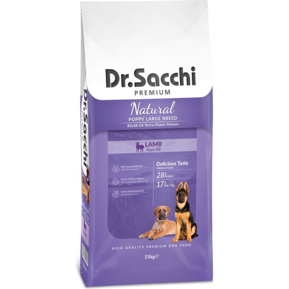 Dr. Sacchi Puppy Large Lamb Büyük Irk Yavru Köpek Maması 15kg Evcil Hayvan Ürünleri Fiyatı