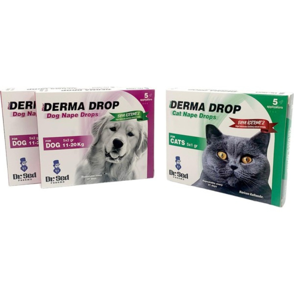 Dr. Sed 11-20KG Köpekler Için 2 Kutu Damla + Kediler Için Damla Oto Boyaları Fiyatı