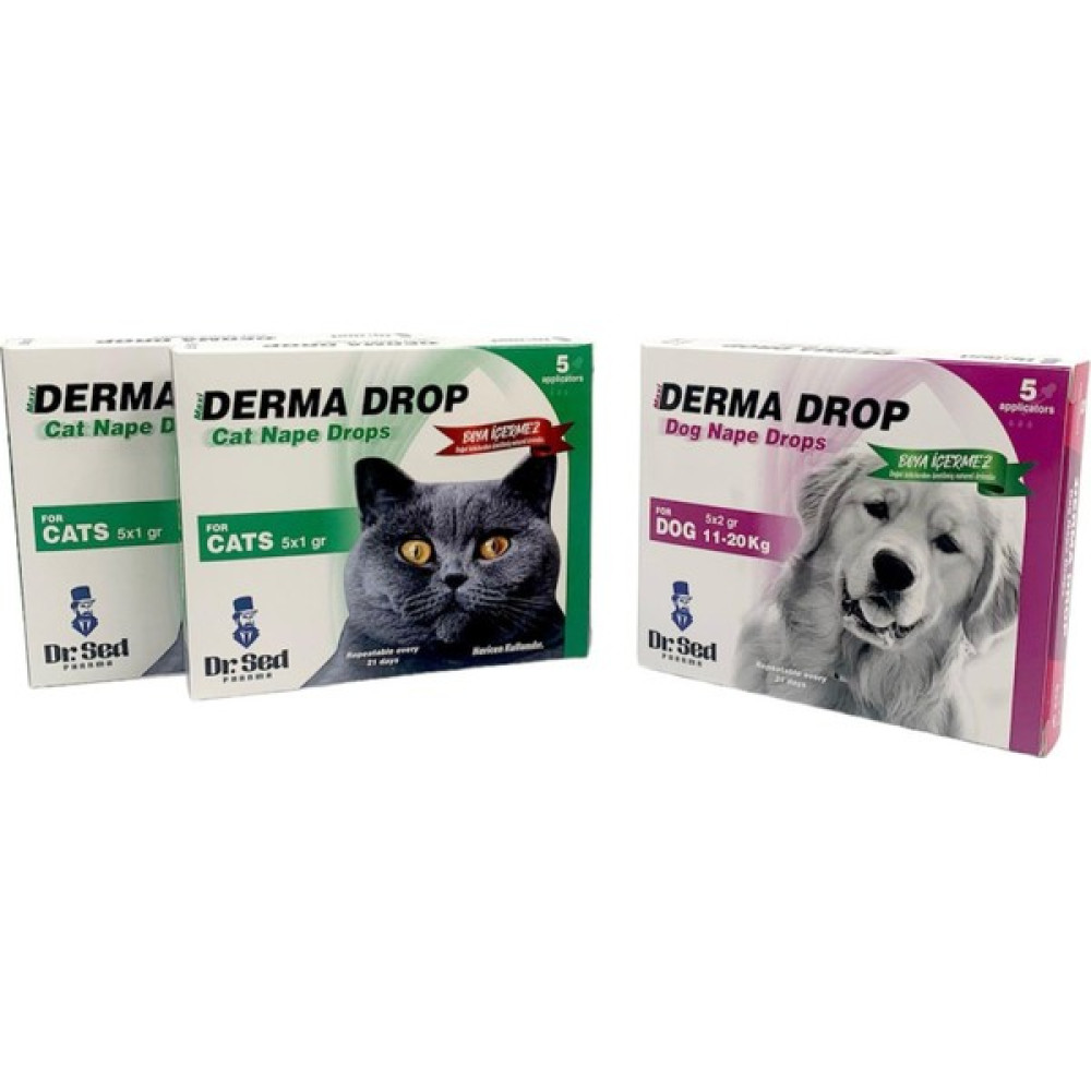 Dr Sed Kediler Için 2 Kutu Damla + 11-20KG Köpekler Için Damla Evcil Hayvan Ürünleri Fiyatı