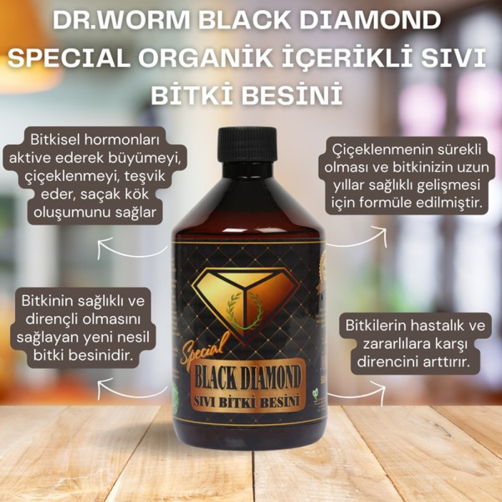 Dr Worm Black Diamond Special Organik Sıvı Bitki Besini 500 ml Gübre Fiyatı