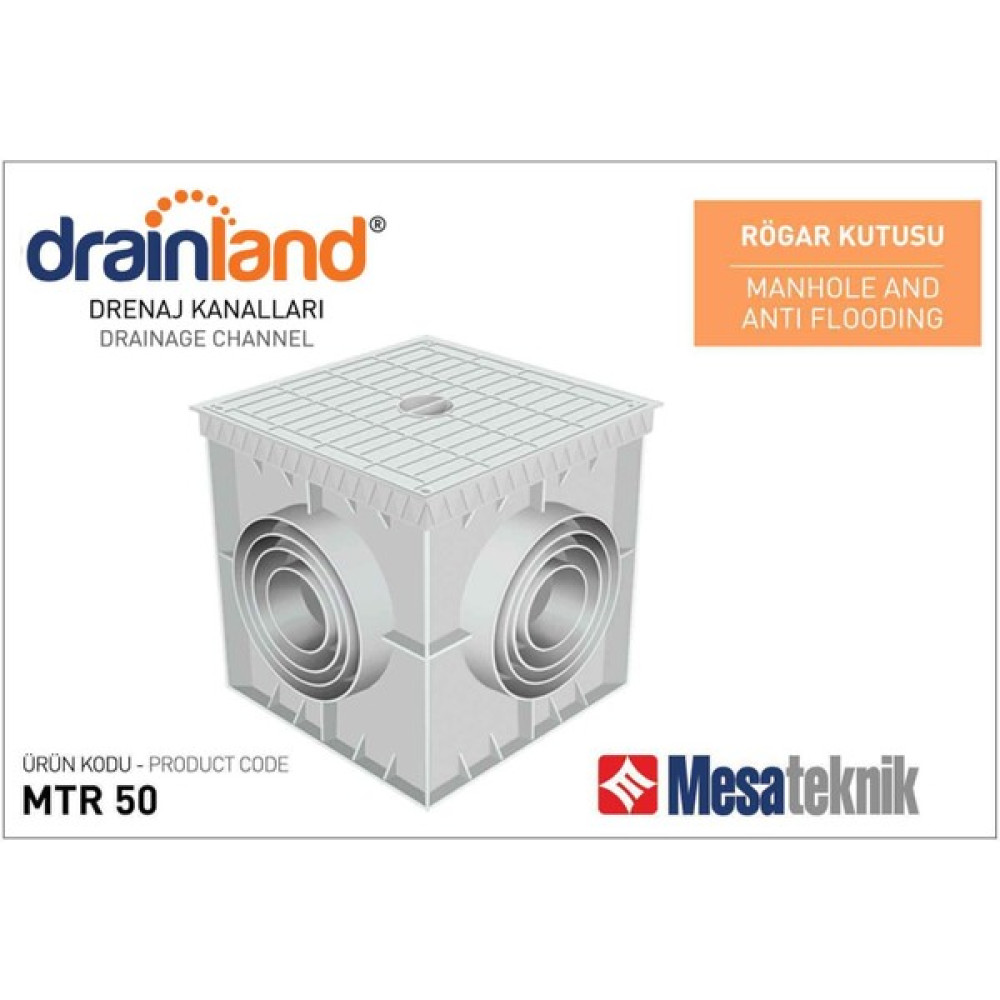 Dräger Mesateknik 50X50CM Plastik Rögar Logar (Menhol) Kutusu MTR50 Nalburiye & Hırdavat Fiyatı