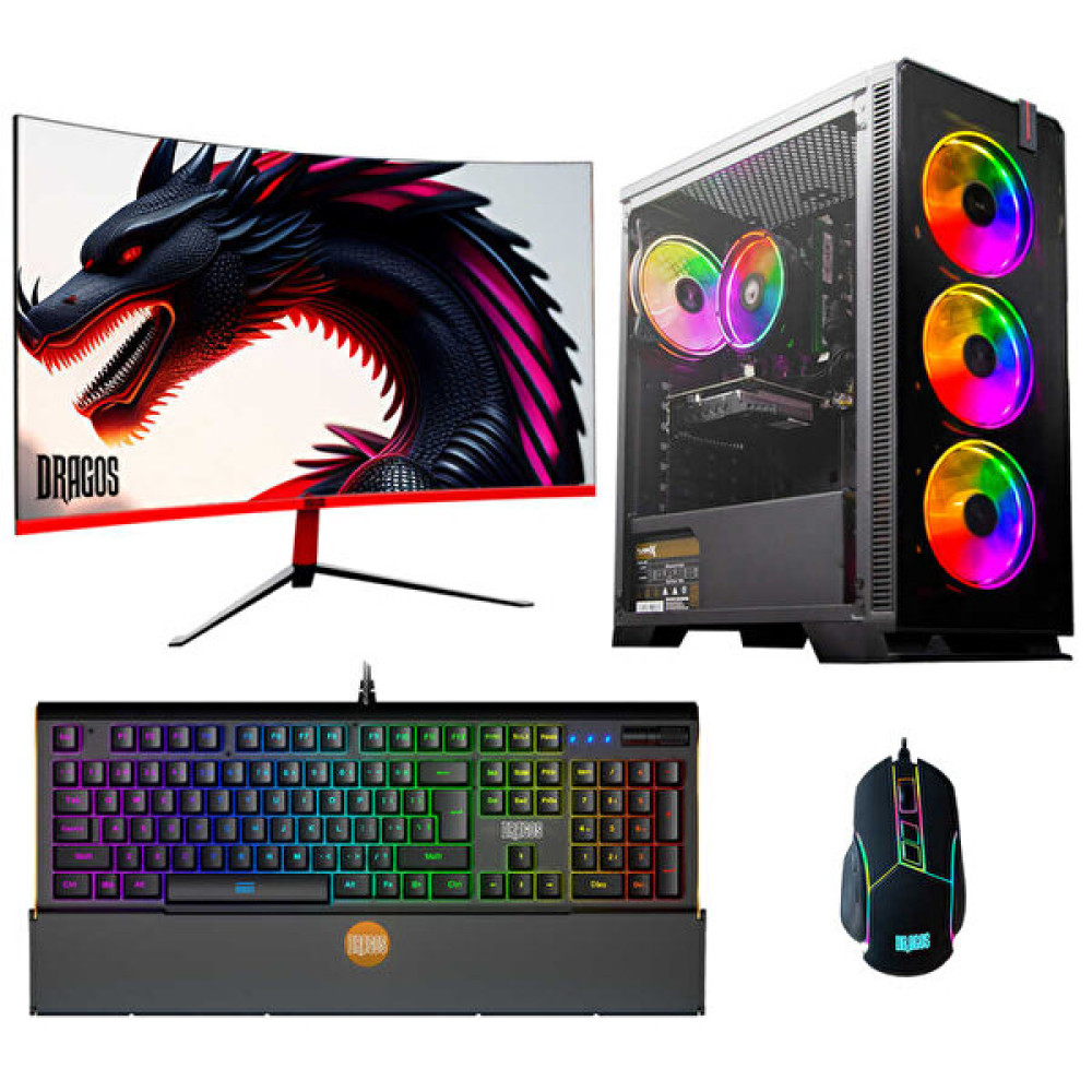 Dragos DRx4537 Ryzen 5 5600 27" 16 GB RAM 512 GB NVMe SSD 12 GB Rtx3060 Curved FreeDOS Masaüstü Oyun Bilgisayarı Masaüstü Bilgisayar Fiyatı