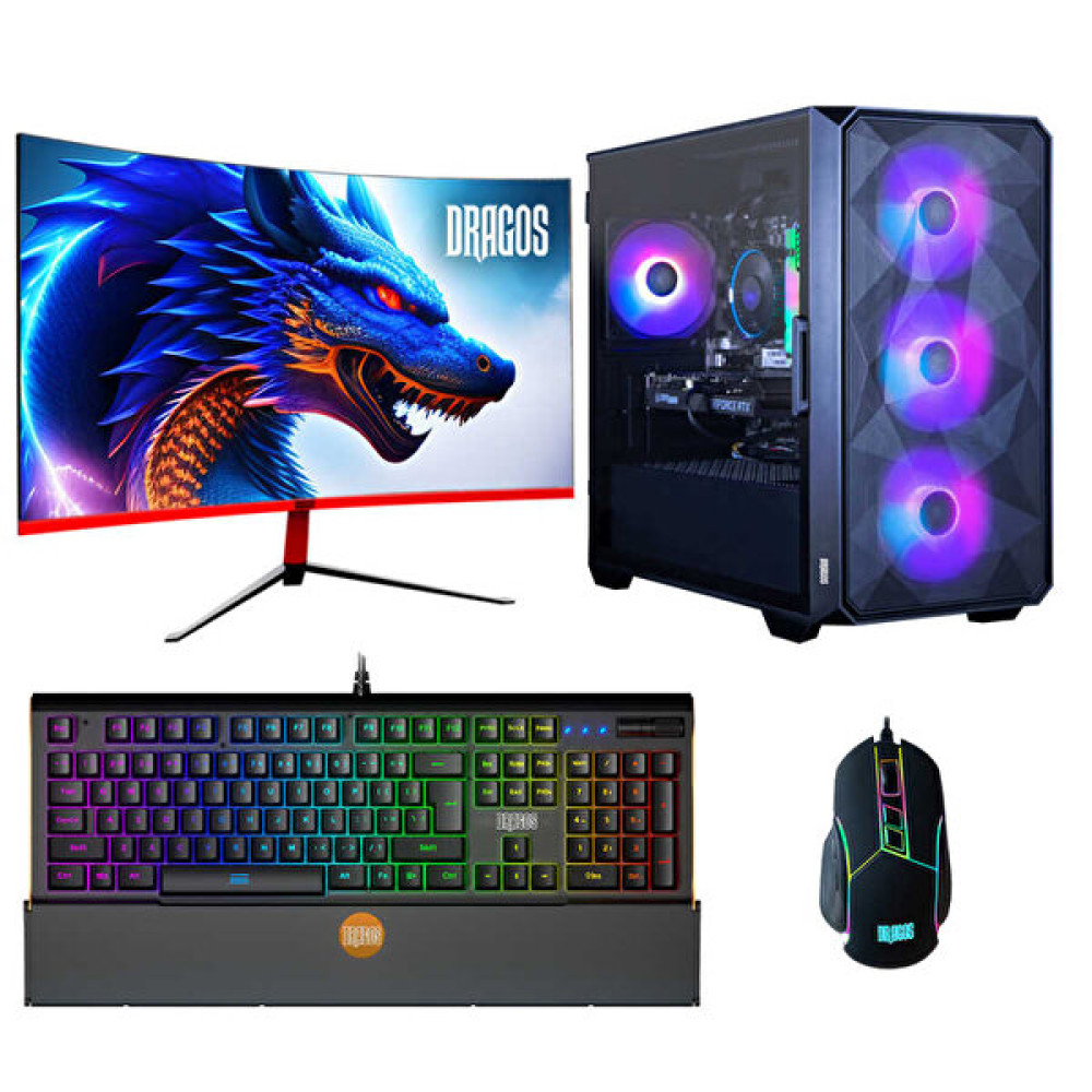 Dragos DRx5985 Intel Core i7-13700F 27" 16 GB RAM 512 GB NVMe SSD 12 GB Rtx3060 Curved FreeDOS Masaüstü Oyun Bilgisayarı Masaüstü Bilgisayar Fiyatı