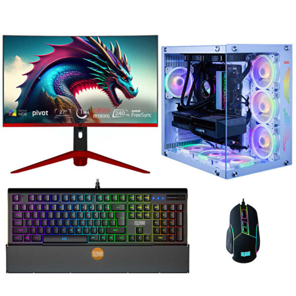 Dragos DRx6147 AMD Ryzen 7 5700X 27" 16 GB RAM 1 TB NVMe SSD 8 GB RTX 4060 Ti Curved FreeDOS Masaüstü Oyun Bilgisayarı Masaüstü Bilgisayar Fiyatı