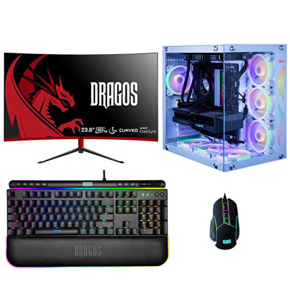 Dragos DRx6170 Core i7 13700F 23.6" 32 GB RAM 1 TB M.2 NVMe SSD 8 GB RTX 4060 Ti Curved FreeDOS Oyun Bilgisayarı Masaüstü Bilgisayar Fiyatı