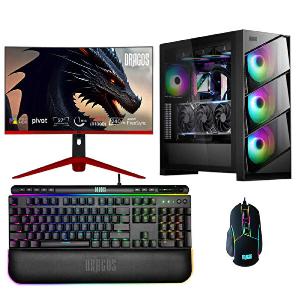 Dragos DRx6218 Core i7 14700Kf 27" 16 GB RAM 2 TB NVMe 4.0 SSD 8 GB RTX 4060 Ti Curved FreeDOS Masaüstü Oyun Bilgisayarı Masaüstü Bilgisayar Fiyatı