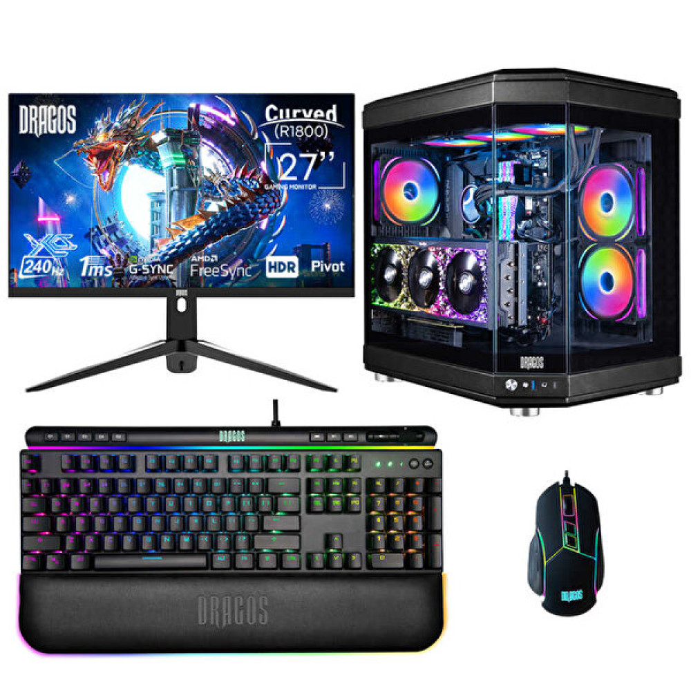 Dragos DRx6440 Intel Core i5-14600KF 27" 16 GB Ddr5 RAM 2 TB NVMe 4.0 SSD 8 GB Rtx4060 FreeDOS Masaüstü Oyun Bilgisayarı Masaüstü Bilgisayar Fiyatı