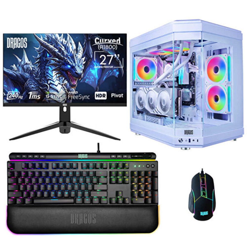 Dragos DRx6552 Intel Core i5-14600KF 27" 16 GB Ddr5 RAM 2 TB NVMe 4.0 SSD 8 GB Rtx4060 FreeDOS Masaüstü Oyun Bilgisayarı Masaüstü Bilgisayar Fiyatı