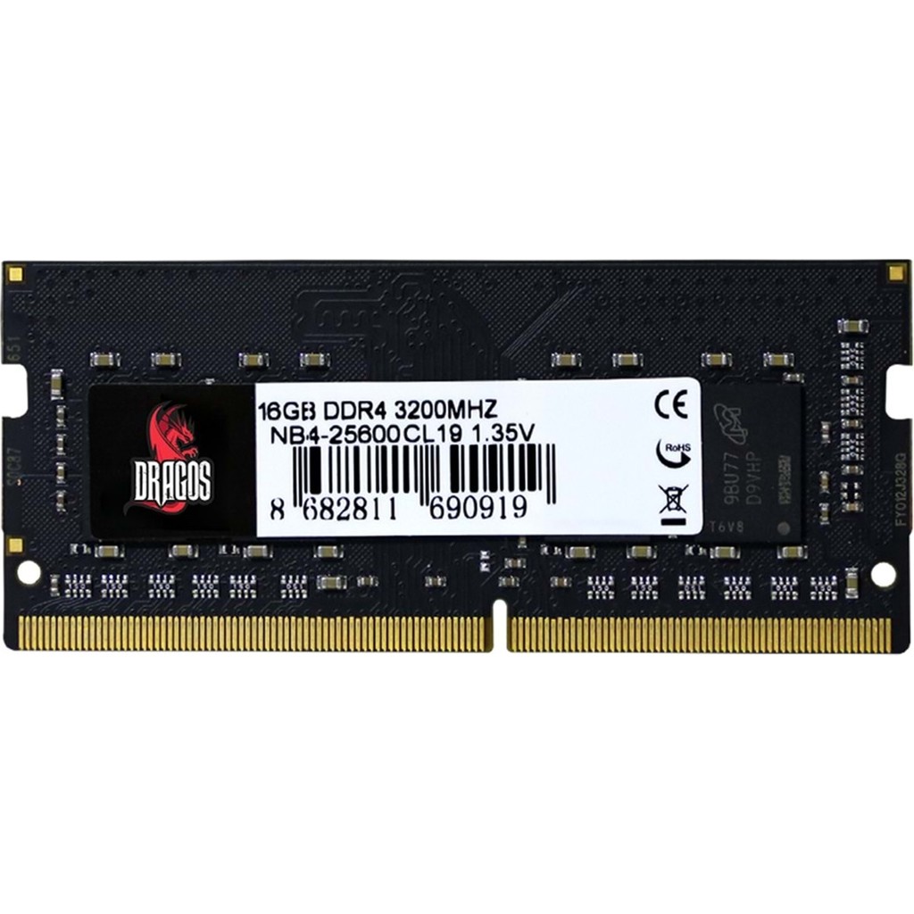 Dragos Frostier M 16GB DDR4 3200MHz Notebook Ram Yüksek Performans ve Düşük Gecikme Dizüstü Bilgisayar Fiyatı