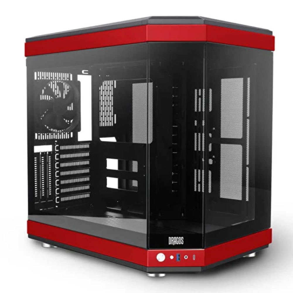 Dragos North 1x Fan Mid Tower Kırmızı Siyah Gaming Bilgisayar Kasası Masaüstü Bilgisayar Fiyatı