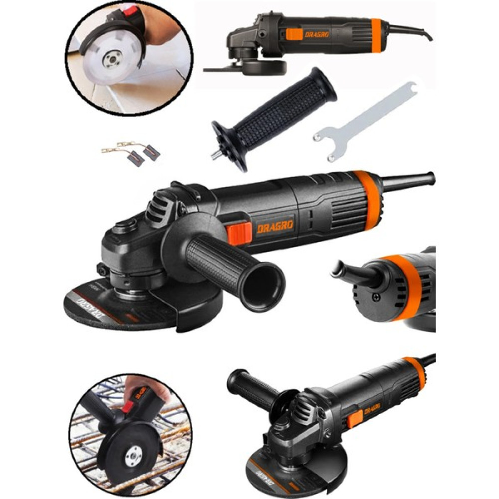 Dragro 4200 W Metal Şanzuman Bakır Sargılı Avuç Içi Taşlama Demir Metal Kesme Makinesi 125 mm Taşlama Makinesi Fiyatı