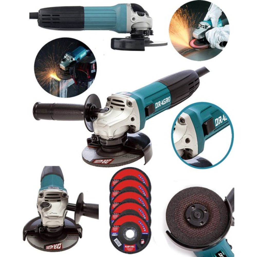 Dragro Alman Teknoloji 3000 Watt Professional Çift Metal Şanzuman Avuç Içi Taşlama 125 mm Mavi 5 Taş Taşlama Makinesi Fiyatı