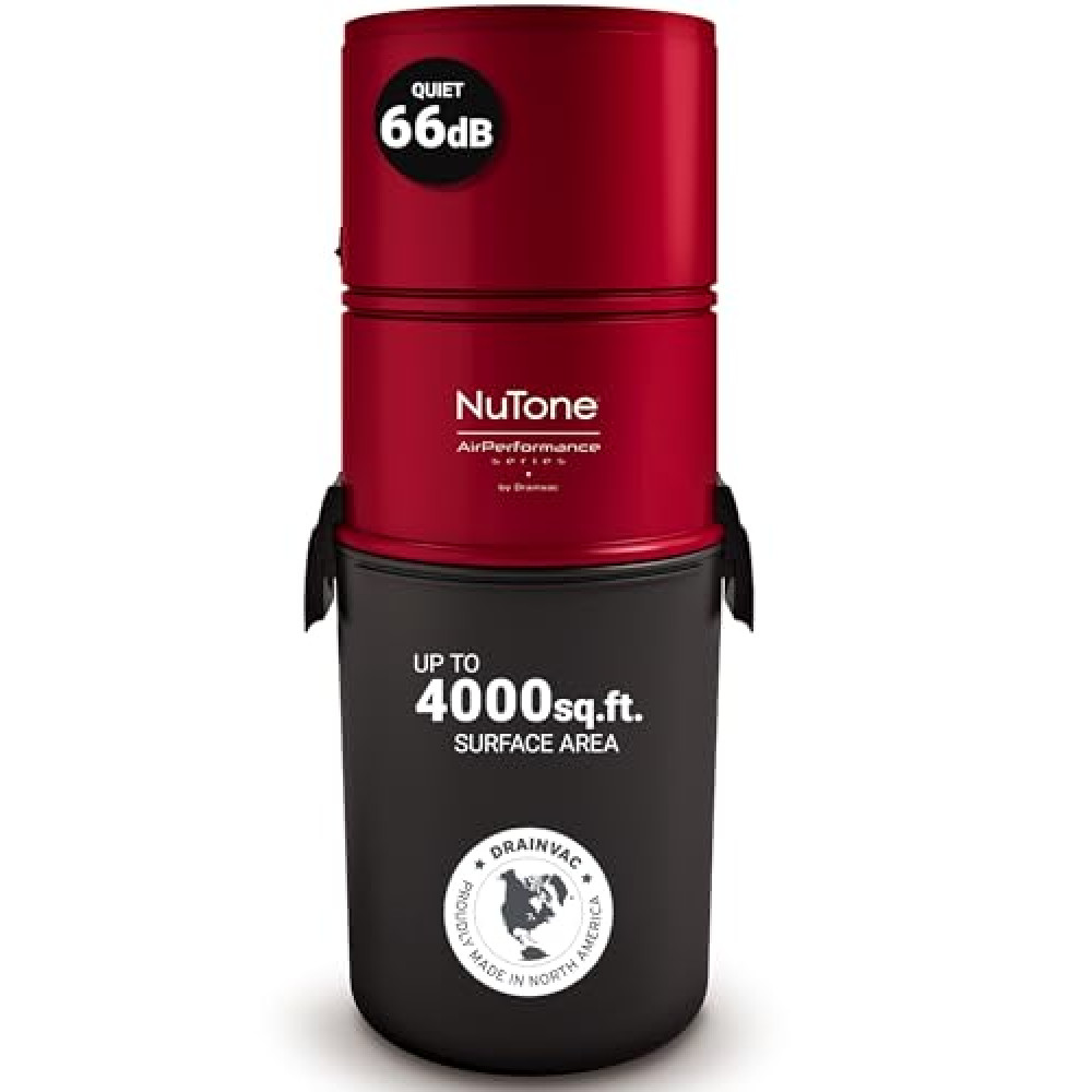 Drainvac Broan-nutone 550 Air watts Residential Central Vacuum System - Anti-Vibration, Powerful Suction Vacuum Sealer Fiyatı