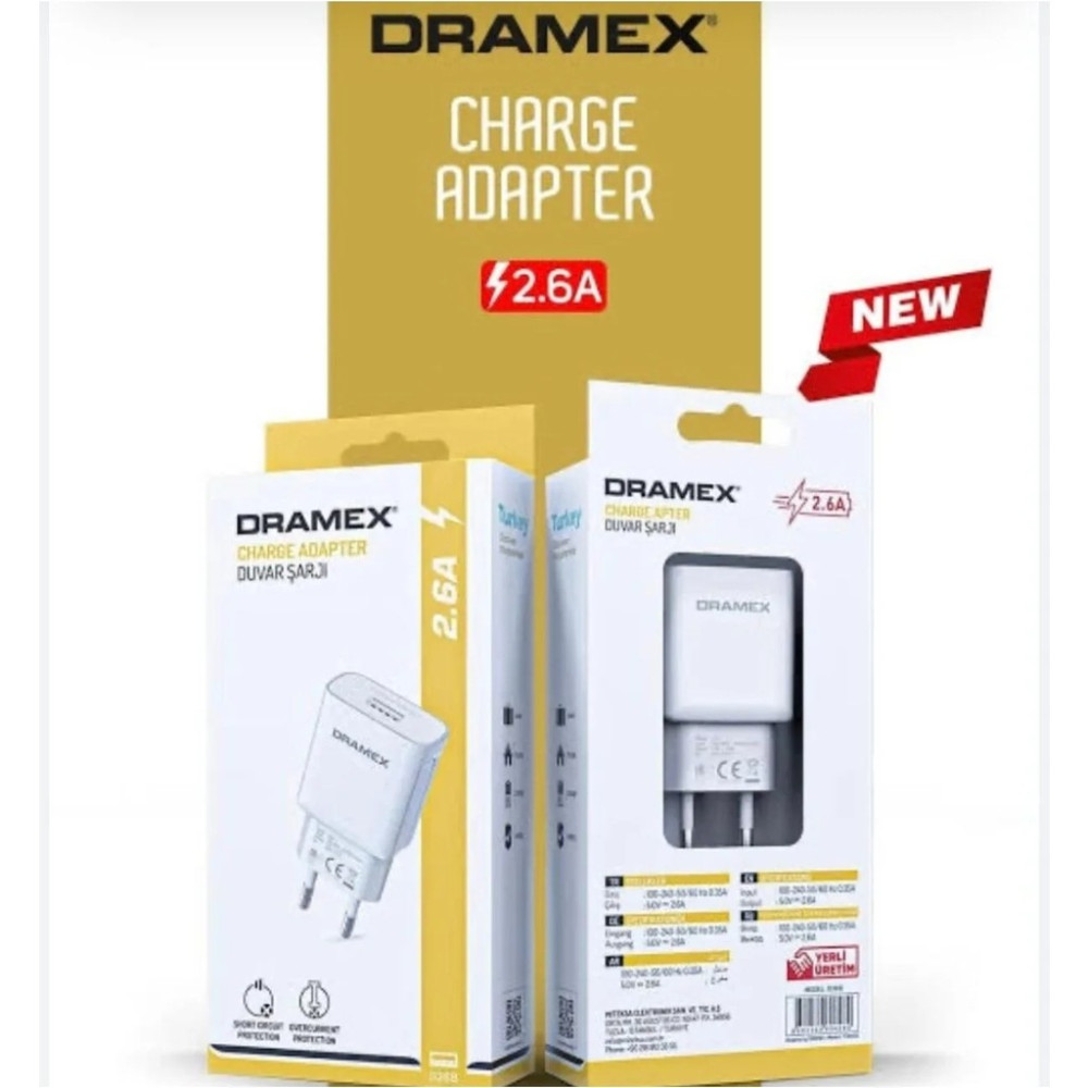 Dramex Samsung Galaxy A 33 Watt Hızlı USB Şarj Adaptörü Başlık Yerli Üretim - Beyaz Cep Telefonu Şarj Cihazı Fiyatı