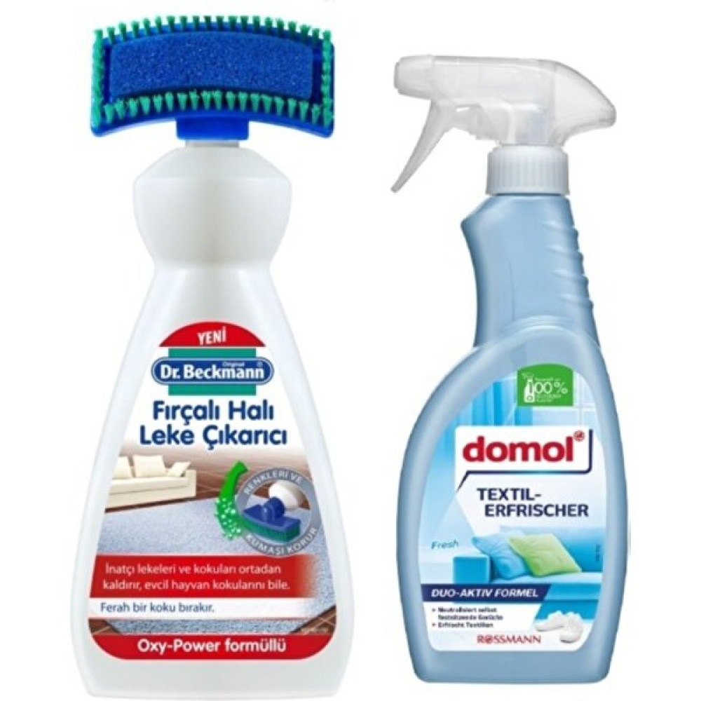 Dr.beckmann Fırçalı Halı Leke Çıkarıcı 650 ml ve Tekstil Ferahlatıcı Sprey 500 ml - 1 lt Çamaşır Yıkama Fiyatı