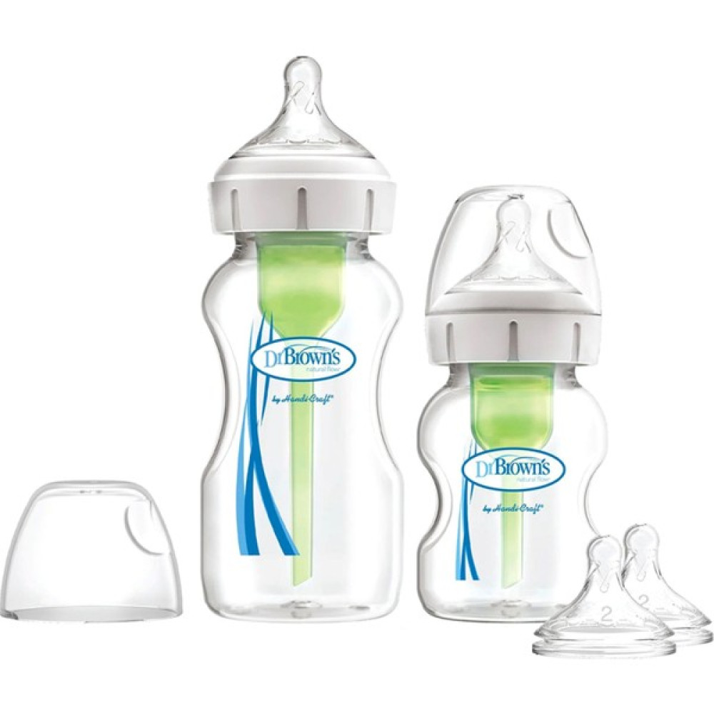 Dr.Browns Dr.brown's 2'li Pp Biberon Seti Gaz Yapmayan Doğal Akış Options+Anti-Colic Happyfeeding 150ML+270ML Biberon Fiyatı