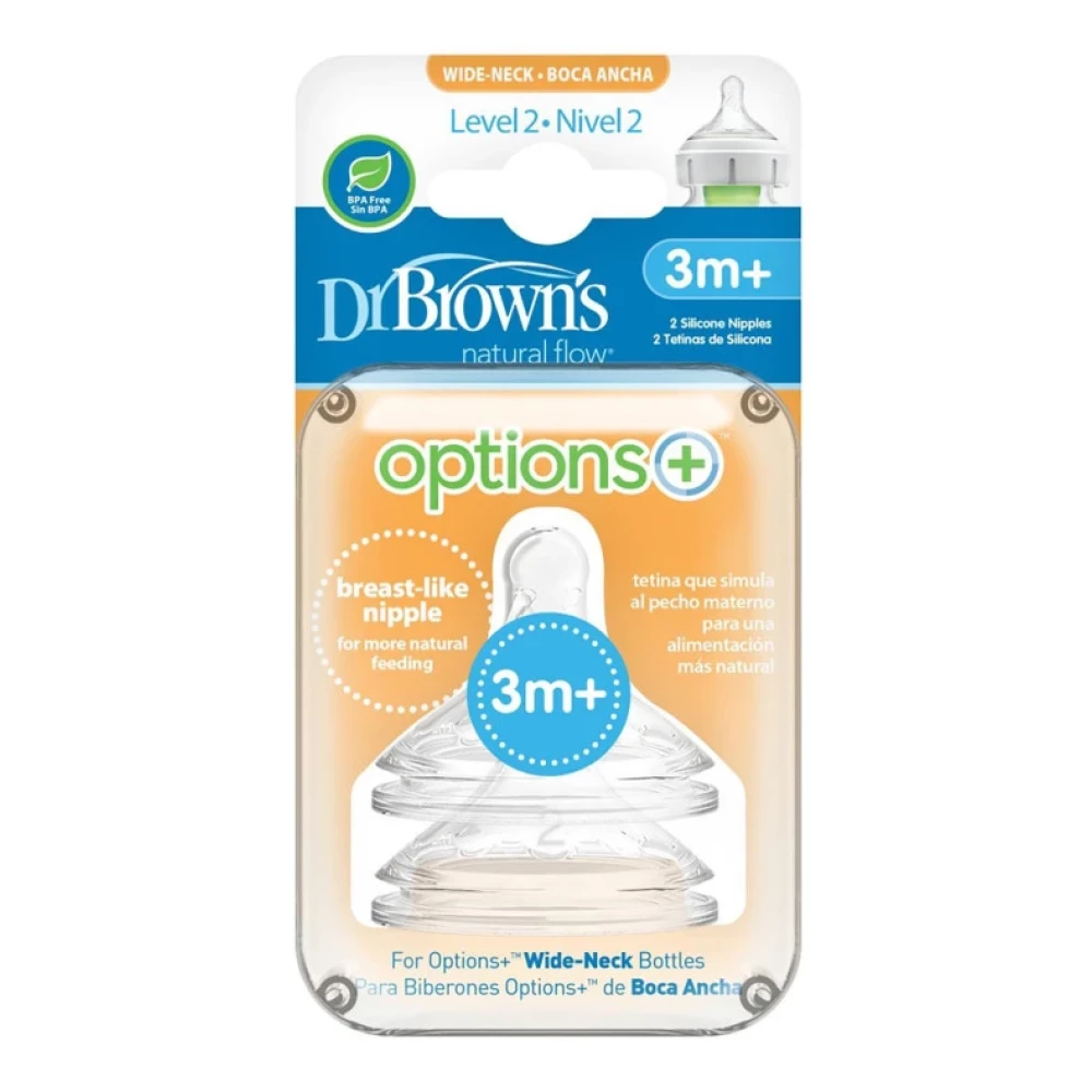 Dr.browns Geniş Ağız 2.Seviye 3+ Silikon Biberon Emziği 2Li Sağlık / Bakım / Kozmetik Fiyatı