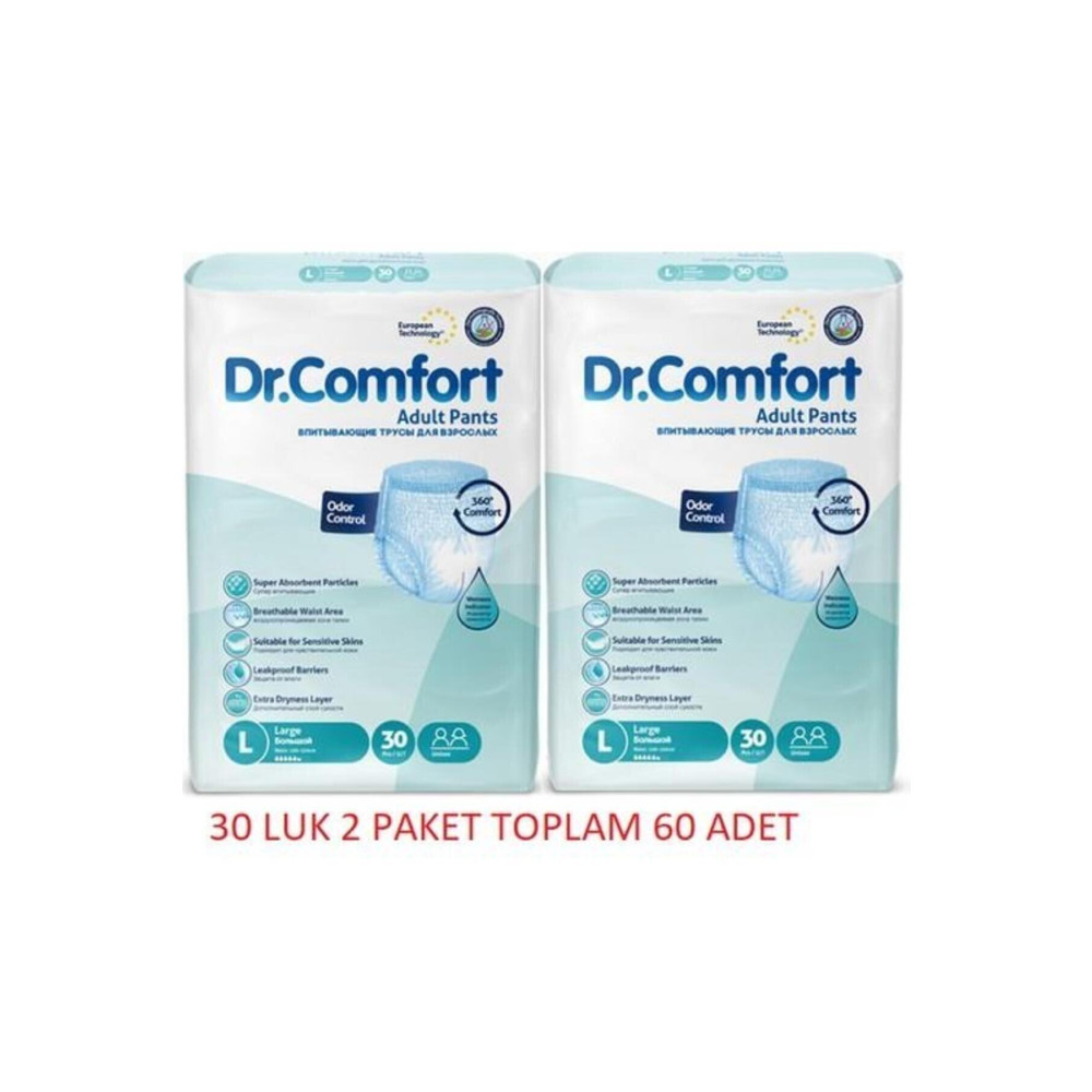 Dr.Comfort Dr Comfort Emici Külot Large 30lu 2 Adet Hasta Bezleri ve Temizliği Fiyatı