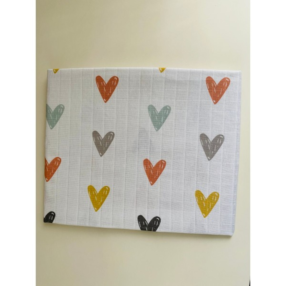 Dream Baby Çok Amaçlı Müslin Örtü 80x90 cm Kalp Desen Bebek,çocuk Yenidoğan Battaniye - Mavi Kalpli Hamilelik ve Emzirme Fiyatı