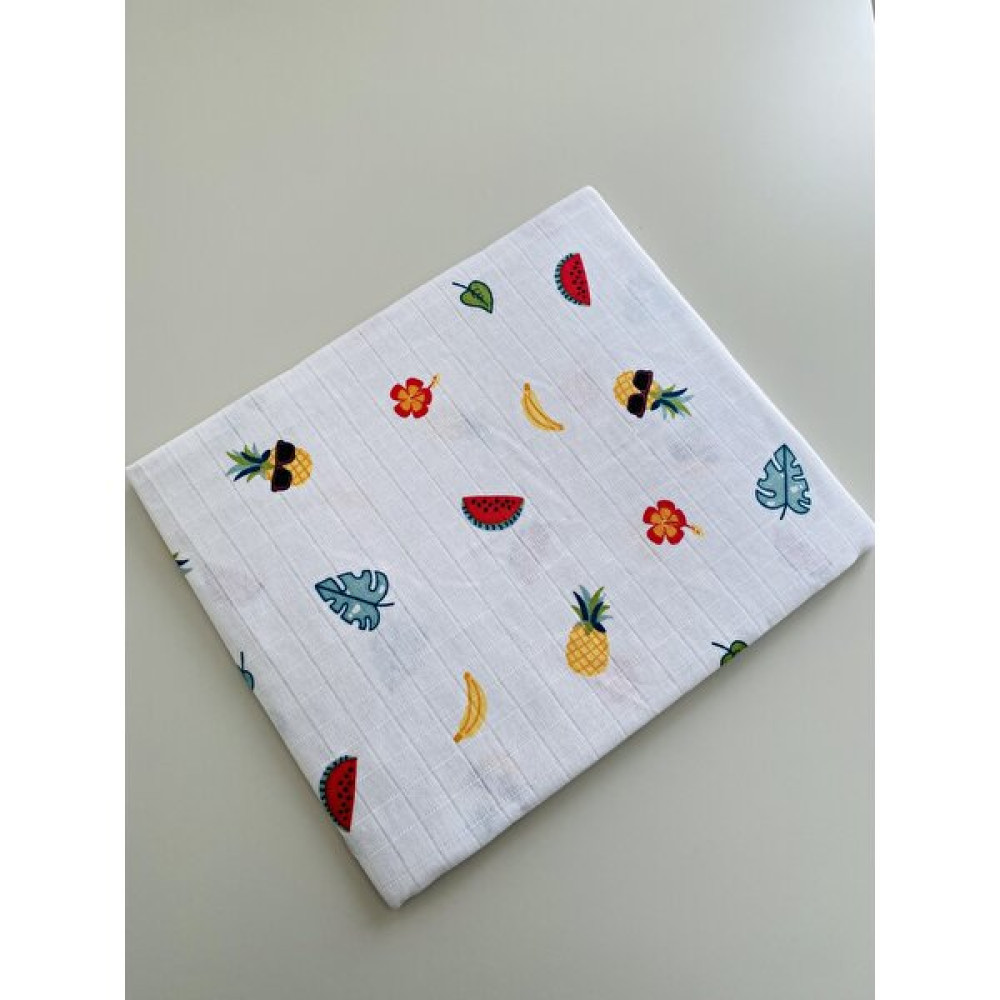Dream Baby Çok Amaçlı Müslin Örtü 80x90 cm Meyve Desen Bebek,çocuk Yenidoğan Battaniye - Renkli Hamilelik ve Emzirme Fiyatı
