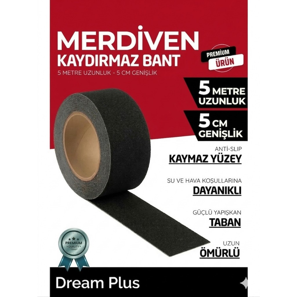Dream Plus Merdiven Zemin Kaydırmaz Bant Kendinden Yapışkanlı Zemin Bandı 5 Metre 5 cm SSD / Solid State Drive Fiyatı
